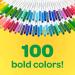 Crayola 100ct Super Tips Marker Set - Fine Point Washable Drawing Markers for Kids & Adults - Buy Online on GoSupps.com