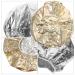Minkissy 4Pcs Deep Conditioning Heat Cap Aluminum Foil Shower Caps - Home and Salon Uses | 30x30x0.5cm - Golden Silver - Buy Online on GoSupps.com