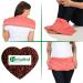 Buy Harbalind 3-Chamber Grain Pillow (50x20 cm) - Coral Pink Cotton Oeko-Tex Certified Perfect for Belly Back & Shoulder Support - 1 Pack - Buy Online on GoSupps.com
