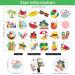 ADXCO Summer Pool Party Tattoos - 144 Pieces Waterproof Temporary Tattoos for Kids and Adults - Tropical Luau Themed Designs - 6 Sheets, 24 Styles - Beach Party Decorations and Favors - Buy Online on GoSupps.com