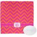 YouCustomizeIt Personalized Pink & Orange Chevron Washcloth