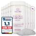 Salora Premium Totes Meer Bavarian salt 9 x 1150gr free of additives - Sea salt bath salt from Jordan - full bath or foot bath salt with peeling effect as a bath additive - fine - benefit pack fine grain size 9 pack benefit pack