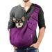 Lynun dog carrier bag pet adjustable shoulder bag transport bag for pets breathable transport bag for cats and dog -owned for walking outdoors (purple)