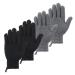 Sibba 2 Pairs Bath Exfoliating Gloves  Body Scrub Shower Scrubber with Hooks  Loofah Shower Glove  Spa Exfoliating Gloves for Women Men (Black&Grey)