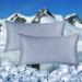 HOMFINE Cooling pillow cover 2 Set - Cooling Pillows Night Swiss Super Saddered Side Sleeper Cushion Cushion Dash ARC -Chill cooling fiber double -sided cooling summer