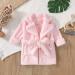 Soft Light Pink Jelly Baby Bathrobe for Toddlers | Flannel Nightwear & Pajamas for Boys & Girls (4-5 Years) - Buy Online on GoSupps.com