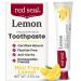 Red Seal Herbal & Mineral Fluoride Free Lemon Toothpaste - Mint Free Toothpaste for Adults - Vegan Friendly Cruelty Free No Artificial Colors or Flavors NATRUE Certified Natural SLS Free 3.53 oz Natural Lemon 3.5 Ounce