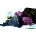 Heka Naturals 10cm Polished Shungite Pyramid - Home Decor Gemstone for Chakra Healing and Negative Energy Protection with Sage - Healing Crystals - Buy Online on GoSupps.com