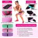 FXH Resistance Bands Set for Legs and Butt - 3 Pack Fabric Exercise Loop Bands for Yoga, Pilates, and Home Workouts - Strength Bands for Booty - Purple/Pink/Green - Buy Online on GoSupps.com
