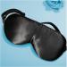Silk Sleep Mask in Black with Cooling Gel Eye Mask - Natural and Soothing - Buy Online on GoSupps.com