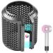 Upgraded Magnetic Hair dryer Filter Cover Compatible with Dyson Supersonic HD01 HD03 HD08 HD15 Models Hair Dryer Filter Cage Spare Parts (Metallic Gray)