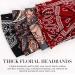 Vemalo Stylish Wide Headbands for Women - Pack of 4 Boho Bandeau Head Bands for Workout and Yoga - Stretch No Slip Hair Wraps - Buy Online on GoSupps.com