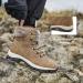 Hiking Work Waterproof Boots for Women | Winter Snow Tactical Trekking Boots | Non Slip Booties for Women - Khaki (Size 8) - Buy Online on GoSupps.com