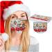 ZQP BEUU 20PCS 2021 Happy New Year Printed Disposable Face_Mack for Women Men 3 Ply Non-Woven with Elastic Ear Loop Holiday Festival Designer for Adults Breathable Dust Air Pollution Mixed - Buy Online on GoSupps.com