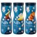 Gerber Puffs Cereal Snack Variety Pack - 1 Strawberry Apple, 1 Banana, 1 Sweet Potato - 1.48 OZ Each (Pack of 3)