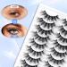 Natural Look Soft Mink False Eyelashes - 10 Pairs | Fluffy, Reusable, Flexible - Buy Online on GoSupps.com
