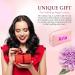 Personalized PU Leather Makeup Bag | Custom Gift for Women | Waterproof Toiletry Pouch for Mom | Pink Cosmetic Travel Bag - Buy Online on GoSupps.com