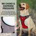 Docio Dog Harness for Medium & Large Dogs | No Pull Safety Design with Handle & Reflector Strip | Red Mesh (1 Pack) - Buy Online on GoSupps.com