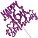 Tenhaisi Glitter Purple Happy 16th Birthday Cake Topper Funny 16th Birthday Cake Topper - Happy Sweet 16 Cake Picks for Girl - Cheers to 16 Years Birthday/Wedding Anniversary Party Supplies - Buy Online on GoSupps.com