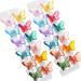 24 Pieces Clear Butterfly Hair Claw Clips Butterfly Jaw Clips Cute Non-Slip Jaw Clips Colorful Hair Jaw Clamps for Girls Ladies Women Hair Accessories Clear Assorted Colors 24 Count (Pack of 1)