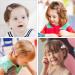 Baby Girl Hair Clips Set - 18pcs, Multi Styles, Cute Bow Ties & Bands in Gift Box - Pink - Buy Online on GoSupps.com