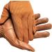 Ladies Equestrian Riding Gloves - Real Leather & Cotton, Premium Quality, Tan, Medium - Buy Online on GoSupps.com