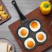 aorom 4 Hole Non Stick Aluminum Pancake Omelet Hamburger Egg Pan Skillet Breakfast Maker Kitchen Utensils/361 - Buy Online on GoSupps.com