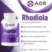 AOR Rhodiola 170mg 60 Capsules Premium Rhodiola Rosea Supplement - 1-6% Rosavin & 0.8-3% Salidroside for Adaptogen Support Focus Mental Clarity & Physical Performance Promote Cognitive Function - Buy Online on GoSupps.com
