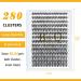 280 PCs Individual Eyelash Extensions - 40D 0.07D 13mm Volume Lashes for Beginners - Quality Cluster Lashes for Stunning Looks - Buy Online on GoSupps.com