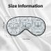 Shop Gymnastics Blue Soft Sleep Eye Mask - Breathable Eye Patch for Women | Perfect Travel & Relaxation Accessory - Buy Online on GoSupps.com