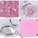 JIABEIUS Compact Mirror Magnifier - Quicksand Pink | Portable Folding Mirror for Purses - Buy Online on GoSupps.com