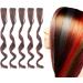 Gray Clip-in Hair Extensions No Trace Clip-in Hair Extensions Lifelike Length 55cm Width 4cm Hairpieces Multiple Colors for Women Daily School (Milky Lavender) - Buy Online on GoSupps.com