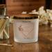 Personalised Large Double Wick Wedding Candle Gift with Rose Gold Heart (French Cade Lavender) - Buy Online on GoSupps.com