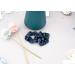 Satin Navy Blue Scrunchies for Women - 2 Pack | Premium Silk Ponytail Holders & Hair Ties for Long, Fine, Thick, Curly Hair - Buy Online on GoSupps.com