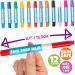 Blue Squid 12 Color Twistable Face Paint Marker Sticks Kit - Water Based Crayons for Kids & Adults | Halloween Belly Painting, Pregnancy Makeup | Body Paints Set - Buy Online on GoSupps.com