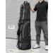 OutdoorMaster Padded Golf Travel Bag - Heavy Duty 900D Oxford, Waterproof Case with Reinforced Wheels - Soft-Sided Golf Club Bag with Shoes Compartment - Black - Buy Online on GoSupps.com