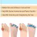 ToePal Gel Toe Separator - 2 Pairs | Toe Spacers, Straightener, Spreader, Stretcher, Corrector for Men and Women - Bunion Corrector Included - Buy Online on GoSupps.com