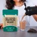 Go-Keto MCT Vegan Protein Shake Chocolate Powder 400g | TCM Coconut Oil for Keto Diet | Vegan Pea and Rice Protein Best Amino Acid Profile | Sugar and Lactose Free - Buy Online on GoSupps.com
