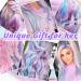 14 Pcs Colored Clip in Hair Extensions - 22 Inch Highlights Hairpieces, Synthetic Hair for Girls & Women - Pink/Blue/White/Purple - Perfect for Parties - Buy Online on GoSupps.com