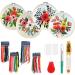 4 Sets Funny Embroidery Kit for Beginners | Art Craft Handy Sewing Set with Clothes, Hoops, Instructions, Color Threads, and Needles - Size 7.87inch - Buy Online on GoSupps.com