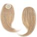 Bangs 2PCS Human Hair Clip on Bangs with Mid Part One/Two Sides Bangs Remy Hair in Extenssion French Invisible Fringe for Women Curved Bangs for Daily Wear (Color : #27 Size : 6 months) 6 months #27