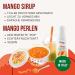 INSPIRE FOOD Bubble Tea Set - Mango Popping Boba & Syrup 6 Vegan Straws | Gluten-Free & No Artificial Coloring - Buy Online on GoSupps.com