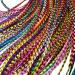 Real Rooster Feather Hair Extensions - Long Rainbow Colors (RAIN Mix) - Buy Online on GoSupps.com