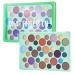 Fun Eyeshadow Palette from Rachel Roy | 36 Colors | Giftable Eye Makeup Color Expression Green Palette