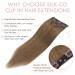 Silk Co Clip In Extensions - 18 Clips 160g Remy Real Hair - Light Brown Double Weft 06# - Premium Quality Hair Extensions - Buy Online on GoSupps.com