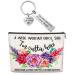 Retirement Present for Women, Retired Makeup Bag and Retirement Keychain for Wife Mom Grandma Coworkers Nurse Teachers Retirees Colleagues Work BFF Bestie, Funny Birthday Retired Makeup Bag (Elegant)