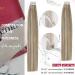 Moresoo 16 Inch Tape in Human Hair Extensions Light Brown with Platinum Blonde Highlight - 20 Pieces/50g #P9A/60 - Buy Online on GoSupps.com