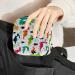 Cartoon Dinosaur Pattern Sanitary Napkin Storage Bag - Portable Menstrual Cup Pocket with Zipper for Teen Girls & Women - Buy Online on GoSupps.com