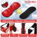 Adjustable Plantar Fasciitis Night Splint for Men & Women | Heel Pain Relief Brace with Support Plate | Achilles Tendonitis & Foot Drop Support | Black-Red - Buy Online on GoSupps.com
