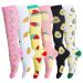 Compression Socks for Men & Women (6Pair) Non-Slip Long Tube Ideal for Running Nursing Circulation & Recovery Boost Stamina Hiking Travel & Flight Socks 20-30 mmHg S-M Fruit